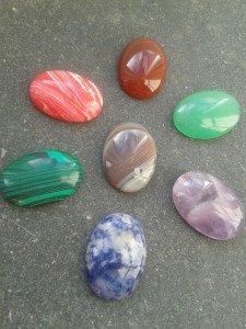 You can choose from these stones for your handmade silver cocktail ring if you're the lucky winner!