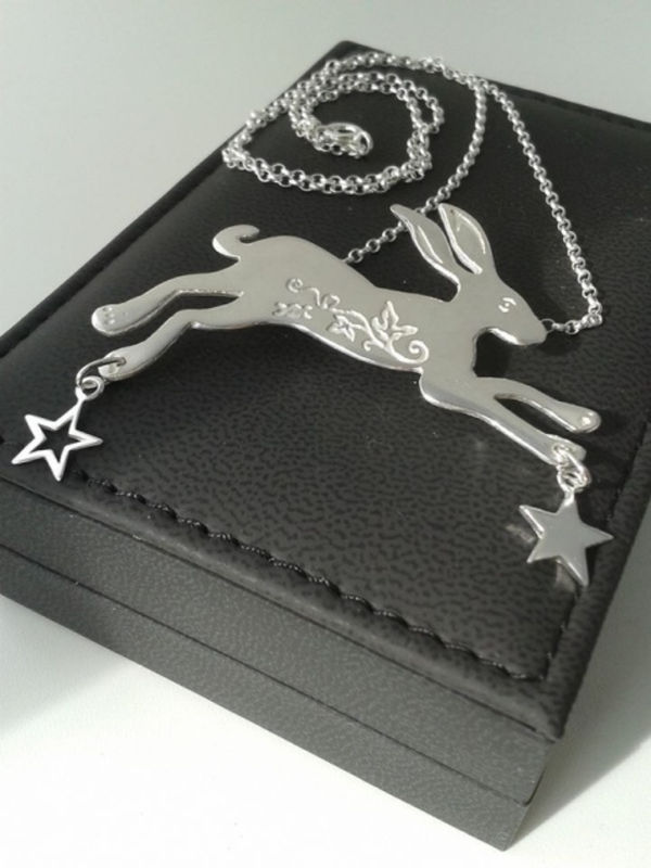 leaping-Silver-Hare-Pendant