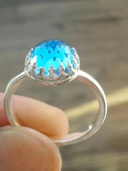 Swiss Blue Topaz Ring