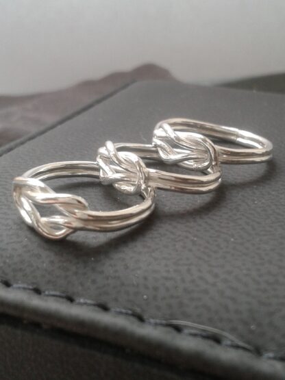 Silver Love Knot Rings
