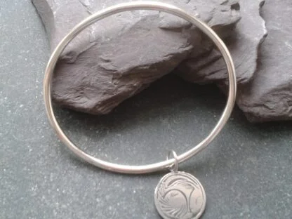 Snoozy Silver Hare Bangle