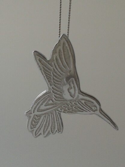 Silver Hummingbird Pendant