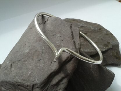 swizzle silver bangle