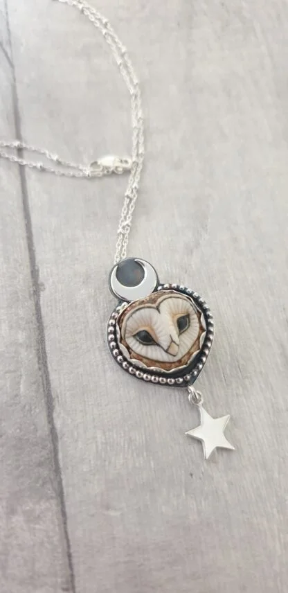 "Chouette" Silver Owl Pendant
