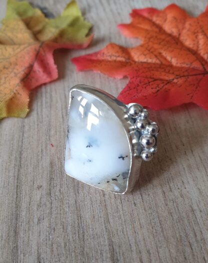 Dendrite Opal Ring