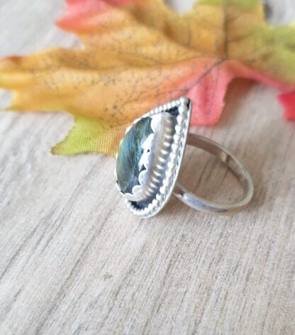 Green Labradorite Ring