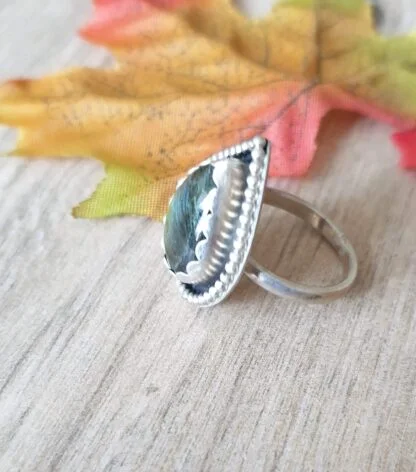Green Labradorite Ring