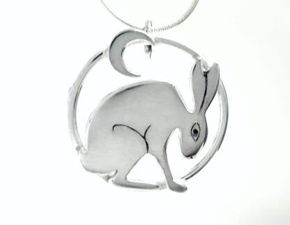 Pensive HAre Pendant Moon Version