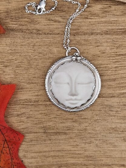 Moon Goddess Face Pendant