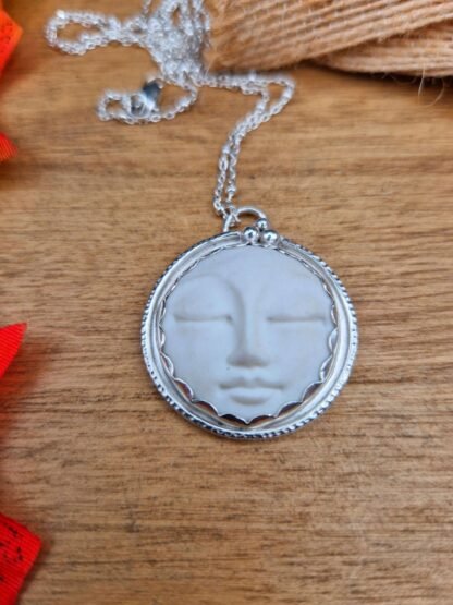 Moon Goddess Face Pendant